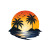 Samoan Paradise Logo Vinyl Car Decal Sticker – Waterproof & UV-Resistant 8"