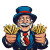Happy Uncle Sam V3 Vinyl Car Decal Sticker – Waterproof & UV-Resistant 8"