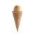 Empty Ice Cream Cone Vinyl Car Decal Sticker – Waterproof & UV-Resistant 8"