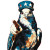Patriotic Pigeon Poster Vinyl Car Decal Sticker – Waterproof & UV-Resistant 8"