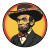 Abe Lincoln Sombrero Vinyl Car Decal Sticker – Waterproof & UV-Resistant 8"