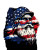 Usa T-Shirt Design Vinyl Car Decal Sticker – Waterproof & UV-Resistant 8"