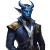 Sci-Fi Tiefling Vinyl Car Decal Sticker – Waterproof & UV-Resistant 8"