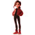 Pixar Style Female Vinyl Car Decal Sticker – Waterproof & UV-Resistant 8"