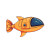 Fish Spaceship Vinyl Car Decal Sticker – Waterproof & UV-Resistant 8"