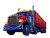Huge Cargo Truck Vinyl Car Decal Sticker – Waterproof & UV-Resistant 8"