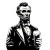 Lincoln With Beer Vinyl Car Decal Sticker – Waterproof & UV-Resistant 8"