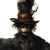 Gothic Mad Hatter Vinyl Car Decal Sticker – Waterproof & UV-Resistant 8"