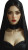 Gothic Glam Nun V3 Vinyl Car Decal Sticker – Waterproof & UV-Resistant 8"