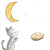 Kitten'S Moon Bakery Vinyl Car Decal Sticker – Waterproof & UV-Resistant 8"