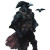 Crow Swashbuckler Vinyl Car Decal Sticker – Waterproof & UV-Resistant 8"