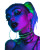 Beautiful Rave Woman Vinyl Car Decal Sticker – Waterproof & UV-Resistant 8"