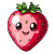 Cute Strawberry V2 Vinyl Car Decal Sticker – Waterproof & UV-Resistant 8"