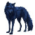 Dark Blue Wolf Vinyl Car Decal Sticker – Waterproof & UV-Resistant 8"