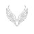 Valkyrie Wings Logo Vinyl Car Decal Sticker – Waterproof & UV-Resistant 8"
