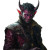 Friendly Tiefling Bard Vinyl Car Decal Sticker – Waterproof & UV-Resistant 8"