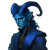 Blue Tiefling Noble Vinyl Car Decal Sticker – Waterproof & UV-Resistant 8"