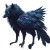 Wolf-Raven Hybrid V2 Vinyl Car Decal Sticker – Waterproof & UV-Resistant 8"