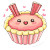 Kawaii Rhubarb Pie Vinyl Car Decal Sticker – Waterproof & UV-Resistant 8"
