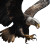Grasping Eagle Vinyl Car Decal Sticker – Waterproof & UV-Resistant 8"