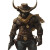 Minotaur Cowboy V2 Vinyl Car Decal Sticker – Waterproof & UV-Resistant 8"