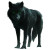 Black Direwolf V2 Vinyl Car Decal Sticker – Waterproof & UV-Resistant 8"