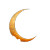 Crescent Sky Vinyl Car Decal Sticker – Waterproof & UV-Resistant 8"