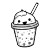 Kawaii Boba Art Vinyl Car Decal Sticker – Waterproof & UV-Resistant 8"
