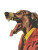 Barking Greyhound Woman Vinyl Car Decal Sticker – Waterproof & UV-Resistant 8"