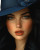 Elegant Cloche Hat Vinyl Car Decal Sticker – Waterproof & UV-Resistant 8"