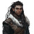 Dark-Skinned Male Elf Vinyl Car Decal Sticker – Waterproof & UV-Resistant 8"