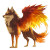 Fiery Winged Wolf Vinyl Car Decal Sticker – Waterproof & UV-Resistant 8"
