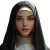 Beautiful Nun Girl Vinyl Car Decal Sticker – Waterproof & UV-Resistant 8"