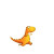 Cartoon Dinosaur Run Vinyl Car Decal Sticker – Waterproof & UV-Resistant 8"