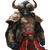 Fantasy Minotaur Vinyl Car Decal Sticker – Waterproof & UV-Resistant 8"