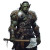 Orc Raider Vinyl Car Decal Sticker – Waterproof & UV-Resistant 8"