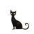 Black Cat Space Vinyl Car Decal Sticker – Waterproof & UV-Resistant 8"