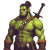 Pixel Orc Warrior Vinyl Car Decal Sticker – Waterproof & UV-Resistant 8"