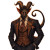 Handsome Tiefling V2 Vinyl Car Decal Sticker – Waterproof & UV-Resistant 8"
