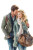 Winter Romance Duo Vinyl Car Decal Sticker – Waterproof & UV-Resistant 8"