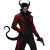 Devilish Tiefling Gunslinger Vinyl Car Decal Sticker – Waterproof & UV-Resistant 8"