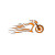 Fashionable Motorcycle Logo Vinyl Car Decal Sticker – Waterproof & UV-Resistant 8"