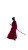 Warrior In Red Vinyl Car Decal Sticker – Waterproof & UV-Resistant 8"