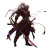 Dark Elf Samurai Vinyl Car Decal Sticker – Waterproof & UV-Resistant 8"