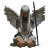 Lonely Winged Warrior Vinyl Car Decal Sticker – Waterproof & UV-Resistant 8"