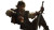 Charismatic Swordsman Lounging Vinyl Car Decal Sticker – Waterproof & UV-Resistant 8"