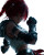Red-Haired Fighter Vinyl Car Decal Sticker – Waterproof & UV-Resistant 8"