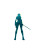 Cyberpunk Warrior V16 Vinyl Car Decal Sticker – Waterproof & UV-Resistant 8"