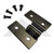 1959-2006 Jeep CJ6,Wrangler YJ,CJ3,CJ7,CJ5,TJ | RT Off-Road Door Hinge Set - Matte Black Steel