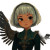 Steampunk Silver Girl Vinyl Car Decal Sticker – Waterproof & UV-Resistant 8"